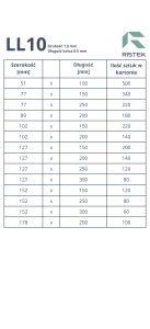 Płytki kolczaste wymiary ll10